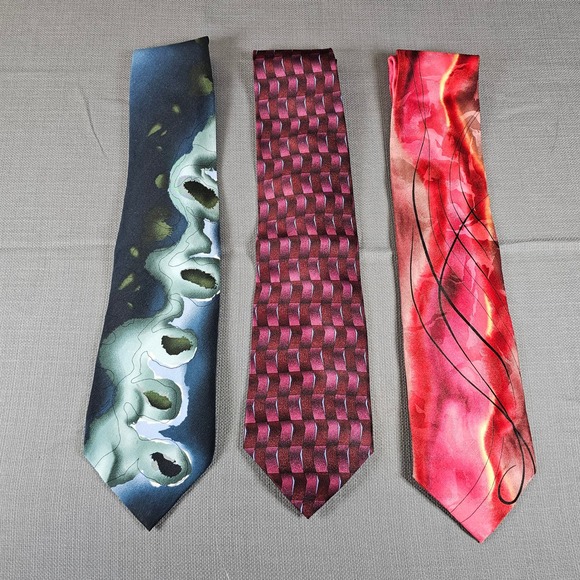 2 Vintage Jerry Garcia  1-Grateful Dead Ties Set of 3 Novelty Silk Neckties - Picture 1 of 14